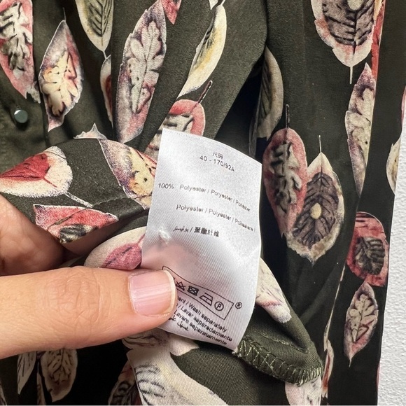 LA FEE MARABOUTEE Button Down‎ Leaves Print Size 40 - Picture 5 of 8